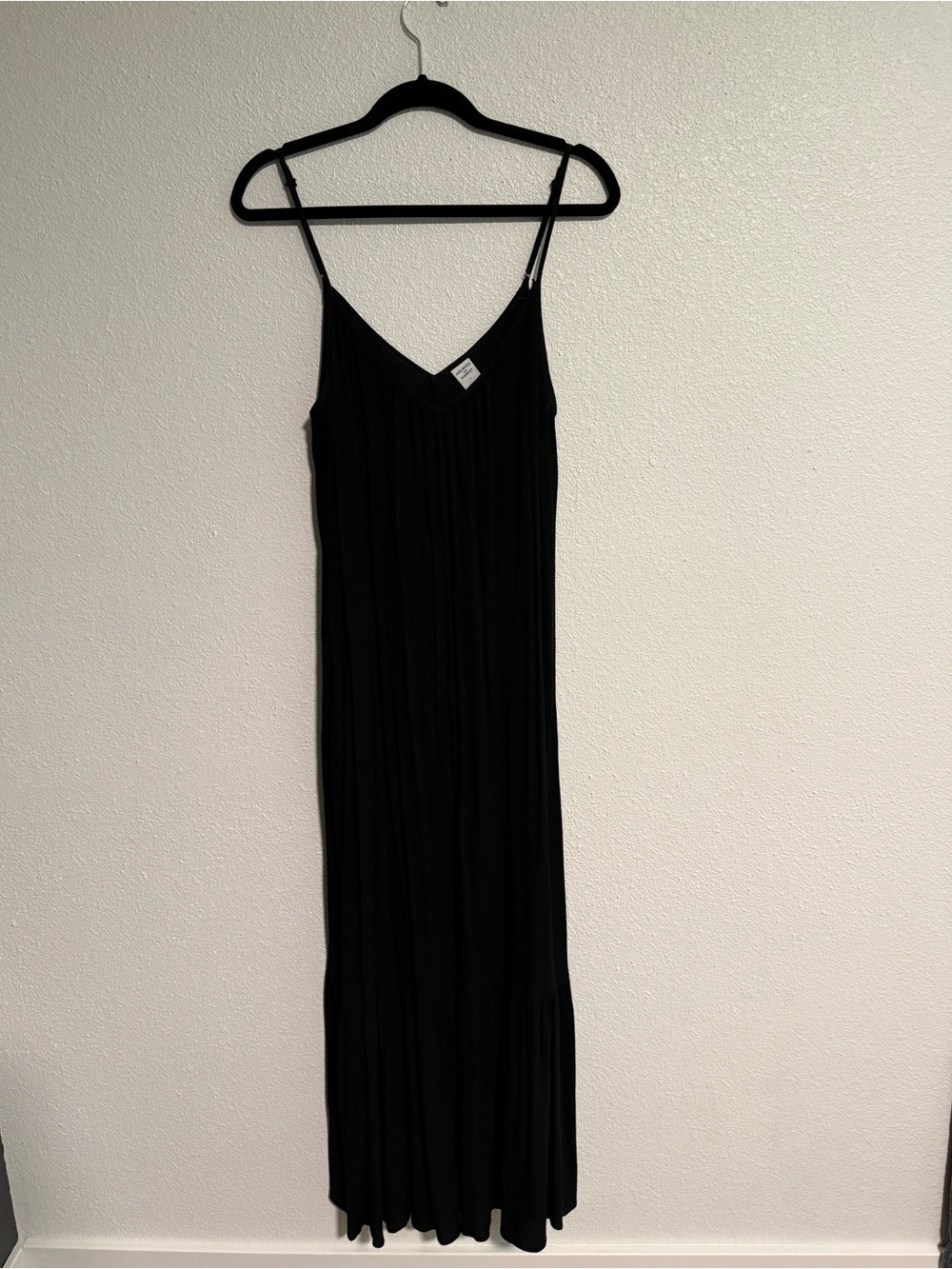 Melrose and Market Women’s Gauze Tiered Maxi Dress Size Large Black